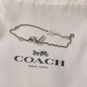Silver Authentic Coach Arrow Bracelet